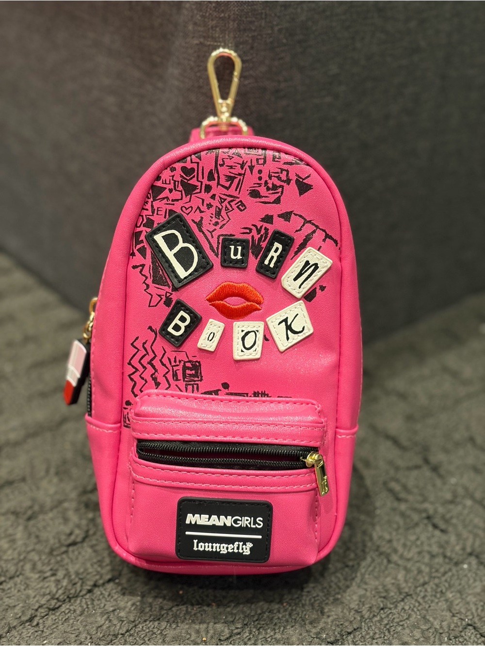 Loungefly Pink 'Burn Book' Mini Crossbody Bag